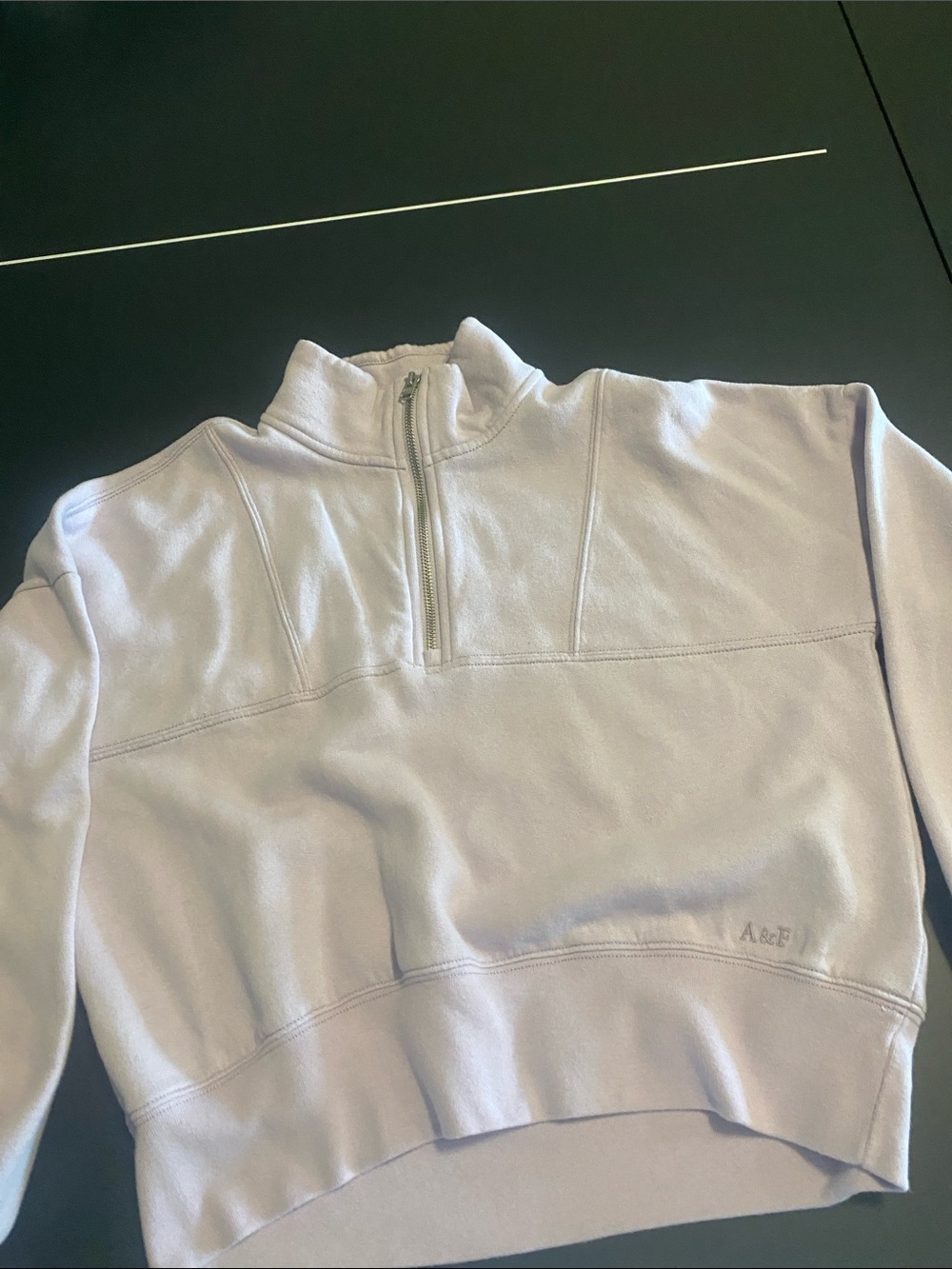 abercrombie kids Lavender Half-Zip Sweatshirt